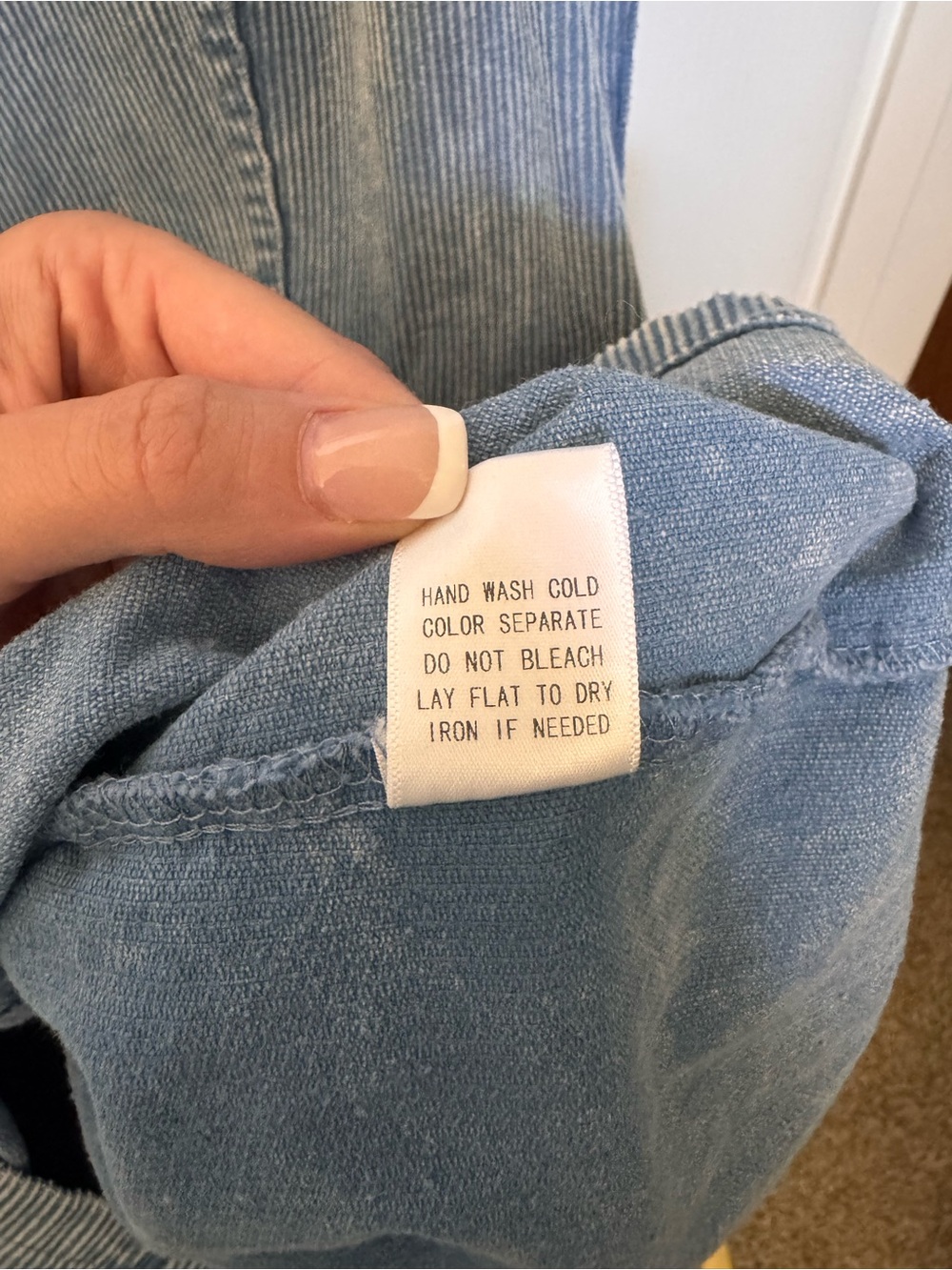Pink Lily Light Blue Denim Mini Dress with Front Zip - Picture 5 of 7